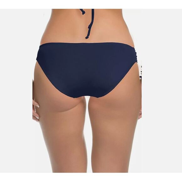 Becca by Rebecca Virtue Women's Color Code Tab Side Hipster Bikini Bottom swz XL - Picture 2 of 3